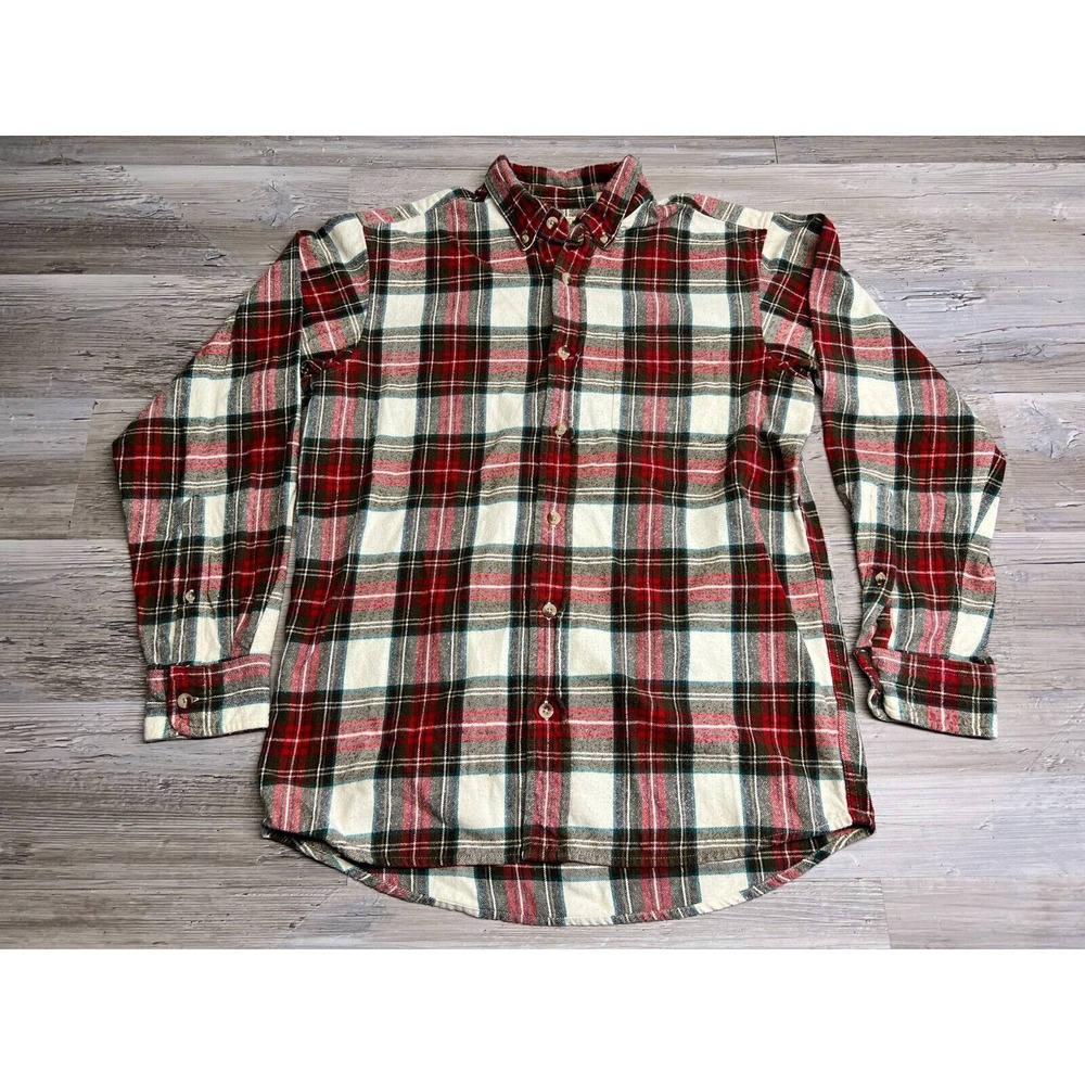 RedHead Flannel Shirt Men's M Red Green Plaid Cotton